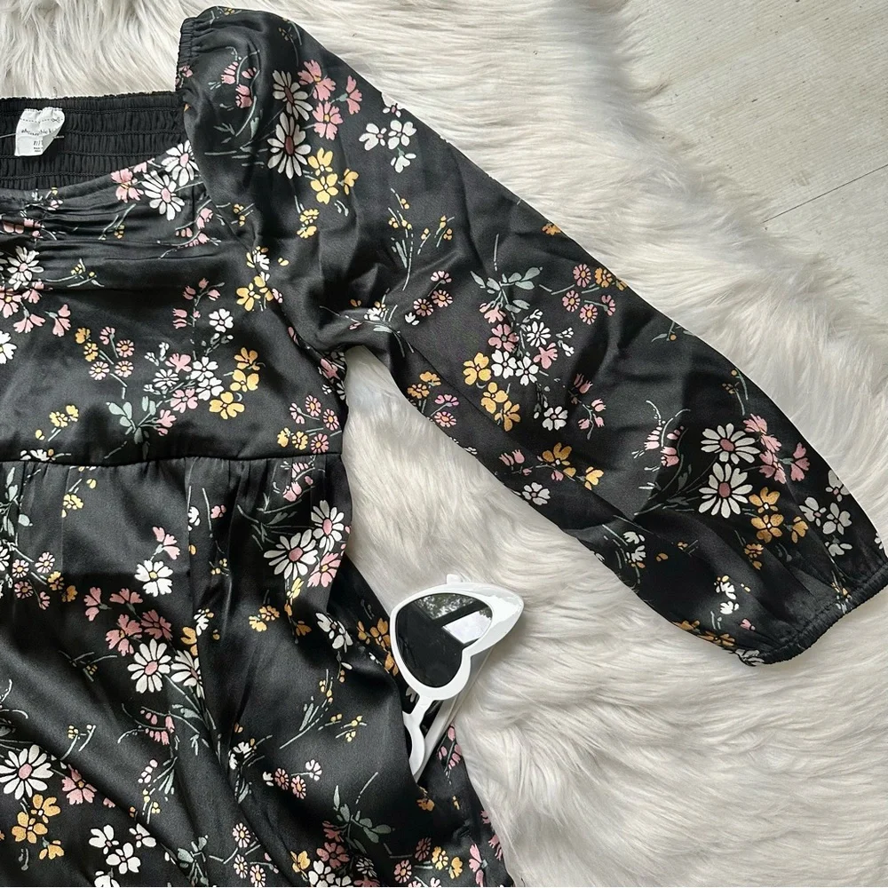 NWT Abercrombie & Fitch Long Sleeve Satin Dress, 12